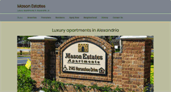 Desktop Screenshot of liveatmasonestates.com